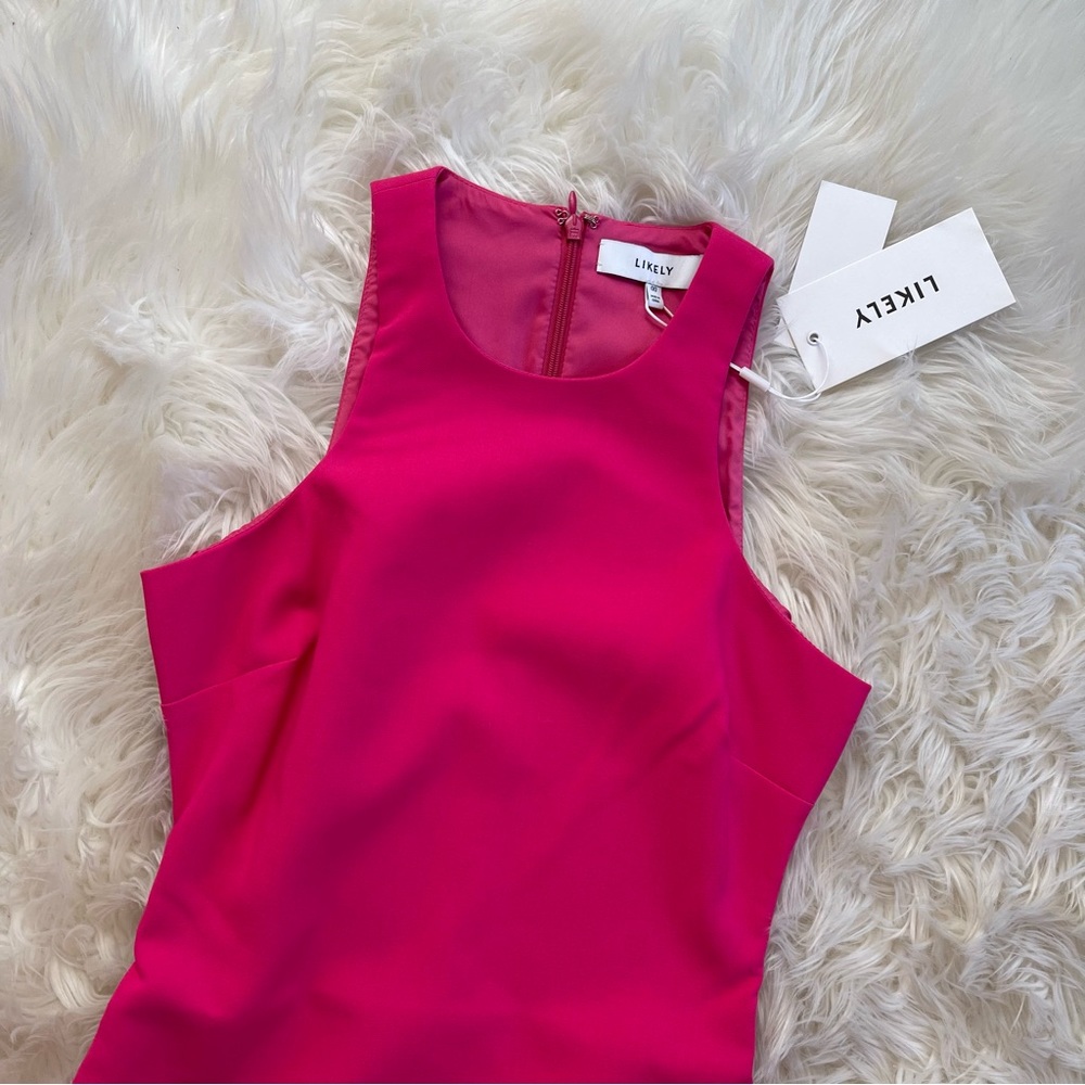 Brand New- LIKELY Cami Dress in Fuchsia Pink 💗✨ - Picture 14 of 15